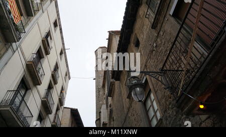 Barcelona, Spanien, Häuser in der Nähe der Rambla im Winter, Dezember 2017 Stockfoto