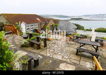 Juliet's Garden Café und Restaurant Saint Mary's, Isles of Scilly, Vereinigtes Königreich Stockfoto