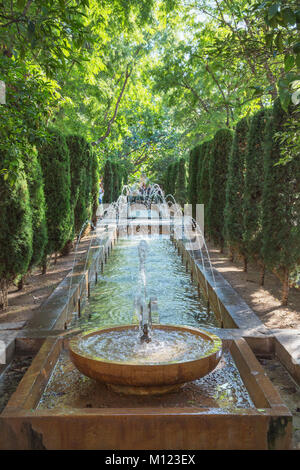 Brunnen im Parc, Jardines de S'Hort del Rei, Palma de Mallorca, Mallorca, Balearen, Spanien Stockfoto