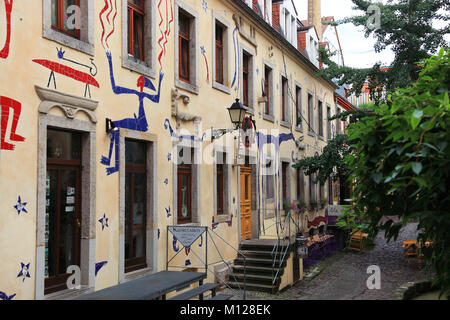 Kreative Architektur in der Kunsthofpassage Kunsthofpassage, Aeußere, Neustadt, Äußere Neustadt, Antonstadt, Dresden, Sachsen, Deutschland Stockfoto