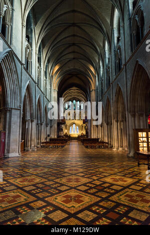 Innerhalb der St Patrick's Cathedral, Dublin Stockfoto