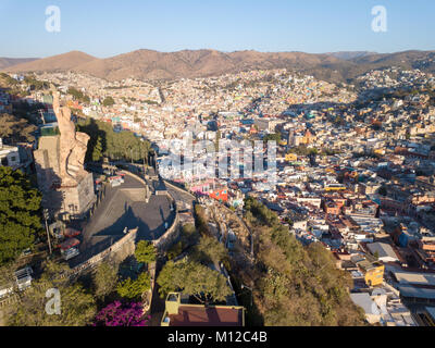 Monumento al Pipila, Statue von al Pipila, Guanajuato, Mexiko Stockfoto