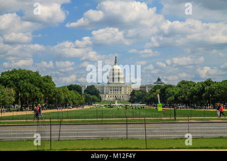 Ein Blick auf die United States Capitol in Washington, D.C. Stockfoto