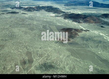 Die Nazca-linien in Peru, Hier sehen Sie die Trident Stockfoto