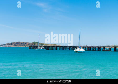 Coffs Harbour, NSW, Australien - 20 Dezember, 2017: Australische Küste Blick in Coffs Harbour, Australien, einer der beliebtesten Familienurlaub destina Stockfoto