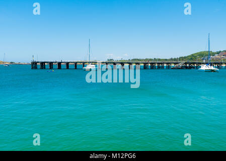 Coffs Harbour, NSW, Australien - 20 Dezember, 2017: Australische Küste Blick in Coffs Harbour, Australien, einer der beliebtesten Familienurlaub destina Stockfoto