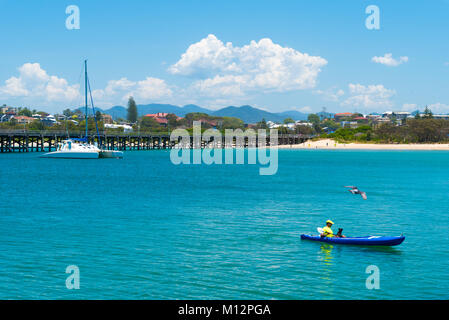 Coffs Harbour, NSW, Australien - 20 Dezember, 2017: Australische Küste Blick in Coffs Harbour, Australien, einer der beliebtesten Familienurlaub destina Stockfoto