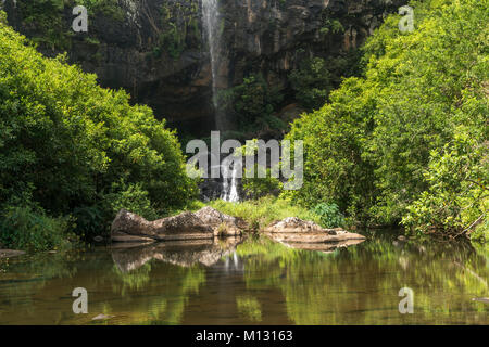 Tamarind Wasserfälle oder Les 7 Kaskaden bei Henrietta, Mauritius, Afrika | Tamarind Wasserfälle oder Les 7 Kaskaden, Henrietta, Mauritius, Afrika Stockfoto