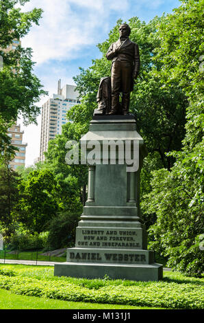 New York, USA - Juni 7, 2014: Statue von Daniel Webster im Central Park, Manhattan, New York City, USA. Stockfoto