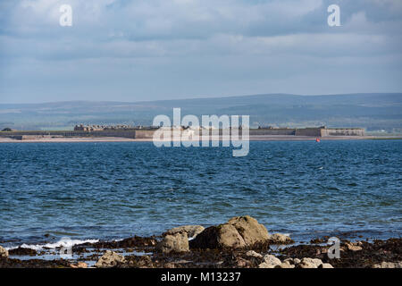 Fort George, Ardersier, Inverness aus rosemarkie Bay, Highland, Schottland. Großbritannien Stockfoto