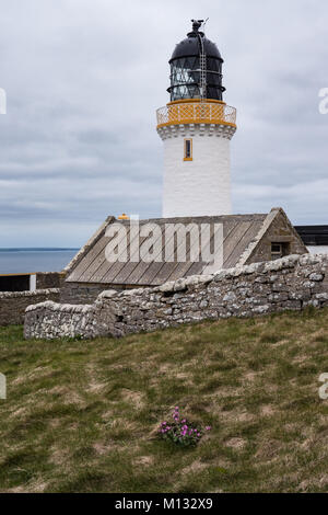 Dunnett Head Lighthouse in der Nähe von Thurso, Caithness, Schottland. UK. Stockfoto