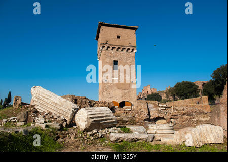 Rom, Italien. Archäologische Stätte, Circus Maximus. Stockfoto