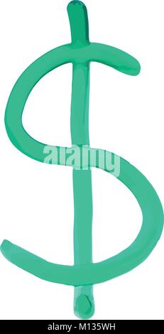 Dollarzeichen White Board Abbildung Stock Vektor