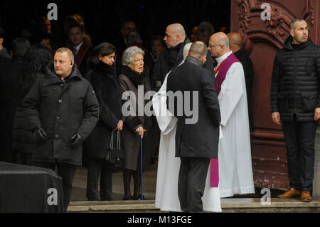 Lyon, Frankreich, 26. Jan. 2018: eine Ansicht zeigt Paul Bocuse Familie, bei der Kathedrale Saint-Jean in Mittel-ost-Lyon (Frankreich). Credit: Serge Mouraret/Alamy leben Nachrichten Stockfoto