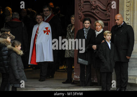 Lyon, Frankreich, 26. Jan. 2018: eine Ansicht zeigt Paul Bocuse Familie, bei der Kathedrale Saint-Jean in Mittel-ost-Lyon (Frankreich). Credit: Serge Mouraret/Alamy leben Nachrichten Stockfoto