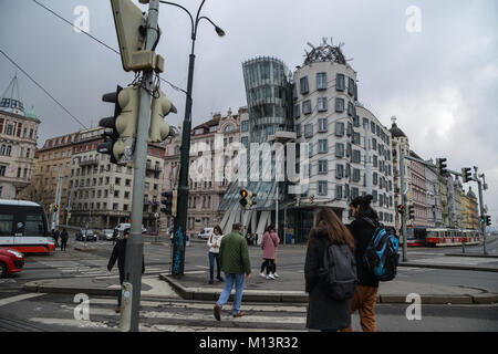 Tanz House, Prag, Tschechische Republik, Januar 2018 Stockfoto