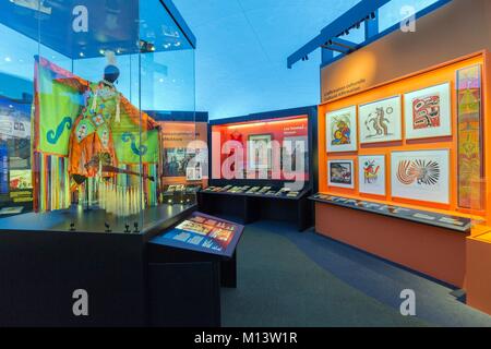 Kanada, Provinz Quebec, Outaouais, der Stadt Gatineau, das Kanadische Museum der Geschichte, neue Galerien zu den kanadischen Geschichte gewidmet, die Kunst der First Nations Stockfoto