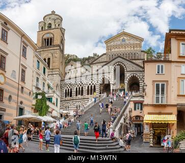 Italien, Kampanien, Amalfiküste, Amalfi Küste als Weltkulturerbe von der UNESCO, der Kathedrale Stockfoto