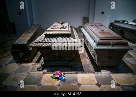 Österreich, Wien, Kaisergruft, Imperial Burial Vault, Ruhestätte der Habsburger königlichen Familie Stockfoto