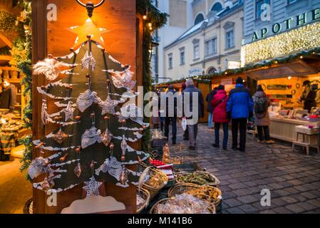 Österreich, Wien, Am Hof Platz, Weihnachtsmarkt Stockfoto