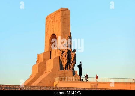 Frankreich, Bouches-du-Rhone, Marseille, endoume Bezirk, Corniche JF Kennedy, Porte de l'Orient, Denkmal für die Toten der Armee des Orients Stockfoto