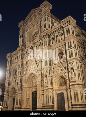 Europa, Italien, Toskana, Florenz, Fassade der Die gothic-renaissance Dom von Florenz, die Basilika der heiligen Maria der Blume, Firenza Basilica di Santa Maria del Fiore Stockfoto