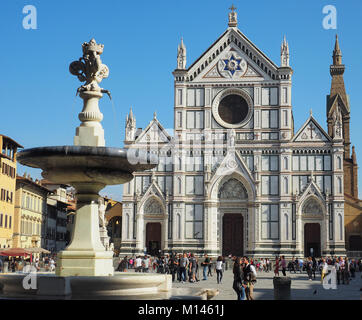 Europa, Italien, Toskana, Florenz, Santa Croce Kirche Stockfoto