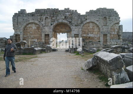 Die antike Stadt Perge, Antalya, Türkei Stockfoto