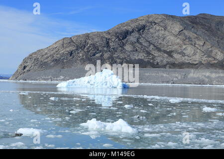 Eisberge von den Eisfjord Ilulissat, Grönland, Diskobucht, Polarregionen Stockfoto