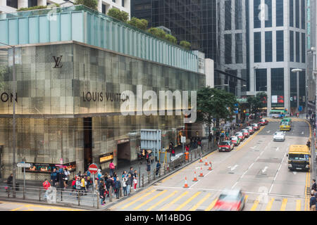 Hong Kong Blick von oben Stockfoto