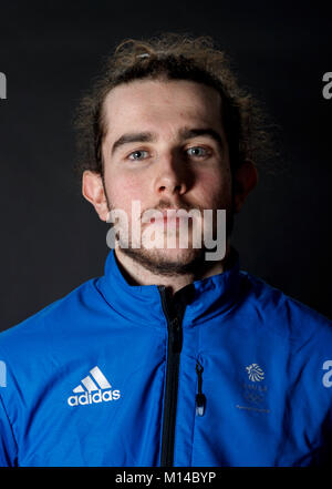 Farrel Treacy während einer Kitting out Session bei adidas Stockport. PRESS ASSOCIATION Foto. Bild Datum: Montag, Januar 22, 2018. Photo Credit: Tim Goode/PA-Kabel Stockfoto