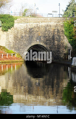 Darkie Tunnel auf der Llangollen Canal in Norwich North Wales Stockfoto