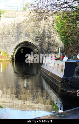 Darkie Tunnel auf der Llangollen Canal in Norwich North Wales Stockfoto