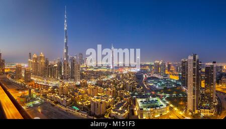 Vereinigte Arabische Emirate, Dubai, Burj Dubai, in die Stadt, Altstadt, DIFC Stockfoto