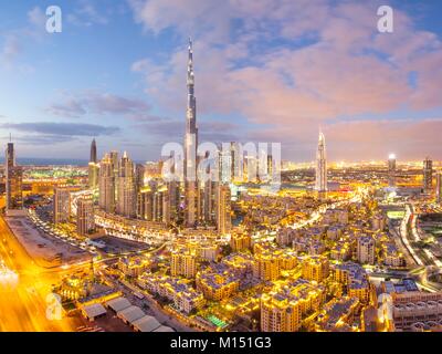 Vereinigte Arabische Emirate, Dubai, Burj Dubai, in die Stadt, Altstadt, DIFC Stockfoto