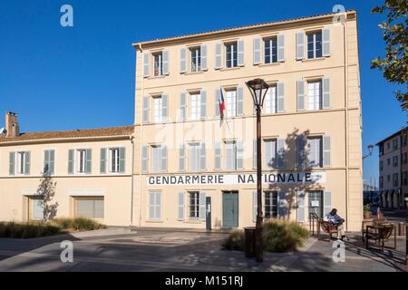 Frankreich, Var, Saint-Tropez, Blanqui, Museum von Gendarmerie und das Kino, Ort der Aufnahme feiert der Legende von sechs Polizisten werden mit dem französischen Schauspieler Louis de Funès Stockfoto