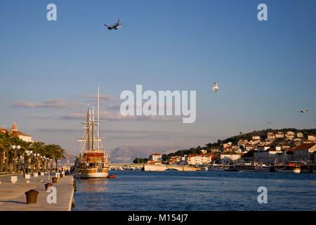 Schönen Wintertag in Trogir Kroatien Stockfoto