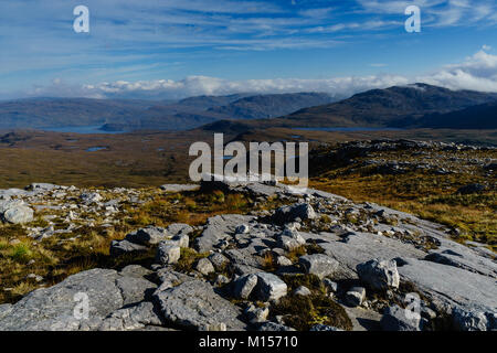 Quinag, Assynt, North West Schottland Stockfoto