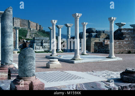 Grab des Heiligen Johannes, Kirche oder die Basilika von Saint John (C6-Th), in Ephesus, Selçuk, Türkei Stockfoto