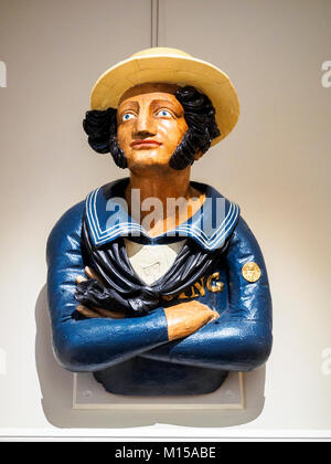 Sailor Skulptur in der Queen's House in Greenwich, London, England Stockfoto