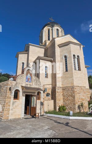 Kirche St. Nikolaus die Wonderworker und umela der Mutter Gottes Kloster" im Dorf Moldovka, Sotschi, die Region Krasnodar, Russland Stockfoto