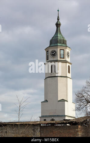 Sahat kula Turm der Festung Kalemegdan in Belgrad Stockfoto