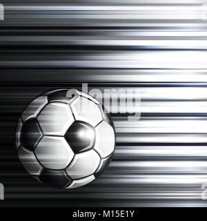 Fußball auf abstrakten Hintergrund. Vector Illustration. Stock Vektor