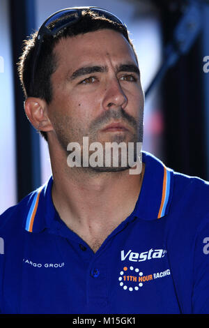 Die Stadt Alicante, Spanien. 20 Okt, 2017. Vestas Team, Regisseur und Crew Mitglied Mark Towill während eines Media Meeting Tage vor Volvo Ocean Race 2017 starten. Credit: Jose Luis Ortin/Pacific Press/Alamy leben Nachrichten Stockfoto