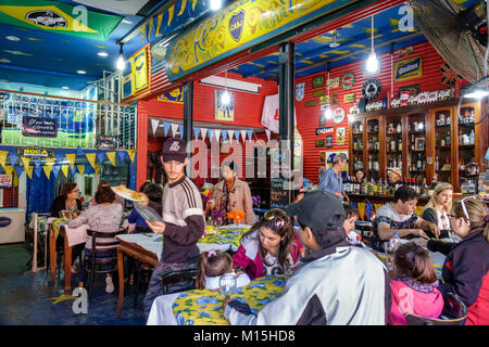 Buenos Aires Argentinien, Caminito Barrio de la Boca, Straßenmuseum, Immigrantenviertel, La Cancha, Restaurant Restaurants Essen Essen Essen Essen Essen gehen Cafe Ca Stockfoto