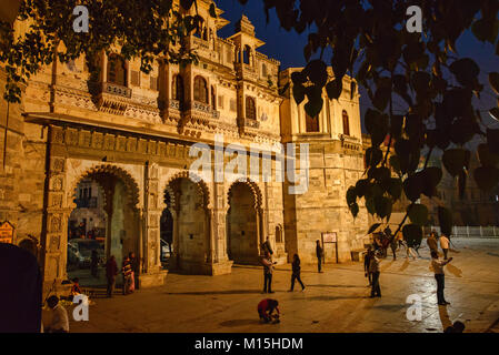 Bagore-Ki-Haveli, Udaipur, Rajasthan, Indien, Asien Stockfoto