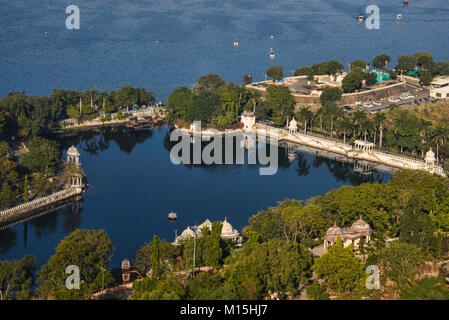 Doodh Talai See, Udaipur, Rajasthan, Indien Stockfoto