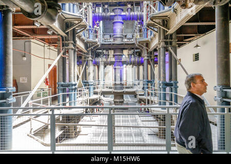 Buenos Aires Argentinien, El Palacio de las Aguas Corrientes, Museo del Agua y de la Historia Sanitaria, Wasserpumpstation, Museum für Wasser und Abwasserentsorgung Stockfoto