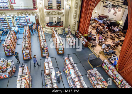 Buenos Aires Argentinien, Barrio Norte, El Ateneo Grand Splendid Buchhandlung Bücher, ehemaliges umgebautes Theater, Verkaufsgeschäft, Inneneinrichtung innerhalb der Bühne Stockfoto