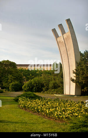 Luftbrückendenkmals, Flughafen Tempelhof, Berlin, Deutschland Stockfoto